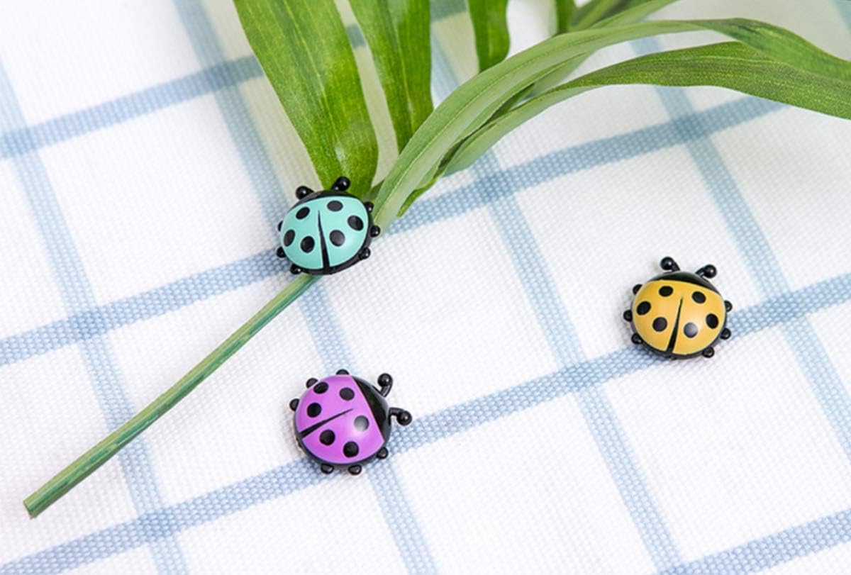 【12Pcs Mini Ladybug Fridge Magnets Set】Cute 3D Magnet Collection Strong Hold Small & Practical for Refrigerator, Whiteboard, Office & Home Decoration