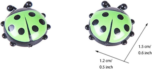 【12Pcs Mini Ladybug Fridge Magnets Set】Cute 3D Magnet Collection Strong Hold Small & Practical for Refrigerator, Whiteboard, Office & Home Decoration