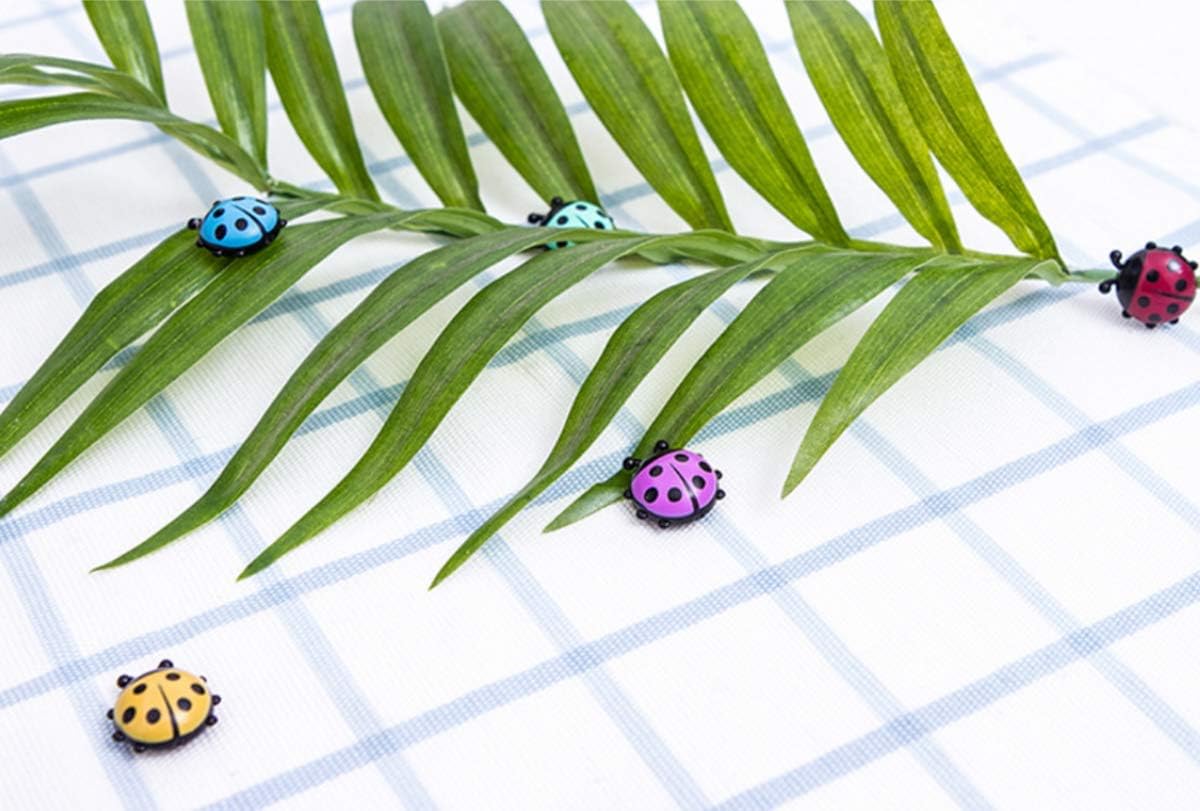 【12Pcs Mini Ladybug Fridge Magnets Set】Cute 3D Magnet Collection Strong Hold Small & Practical for Refrigerator, Whiteboard, Office & Home Decoration